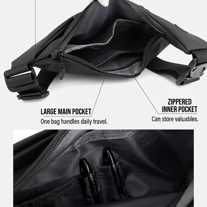 Water-Resistant Anti-Theft Chest Bag - Image 11